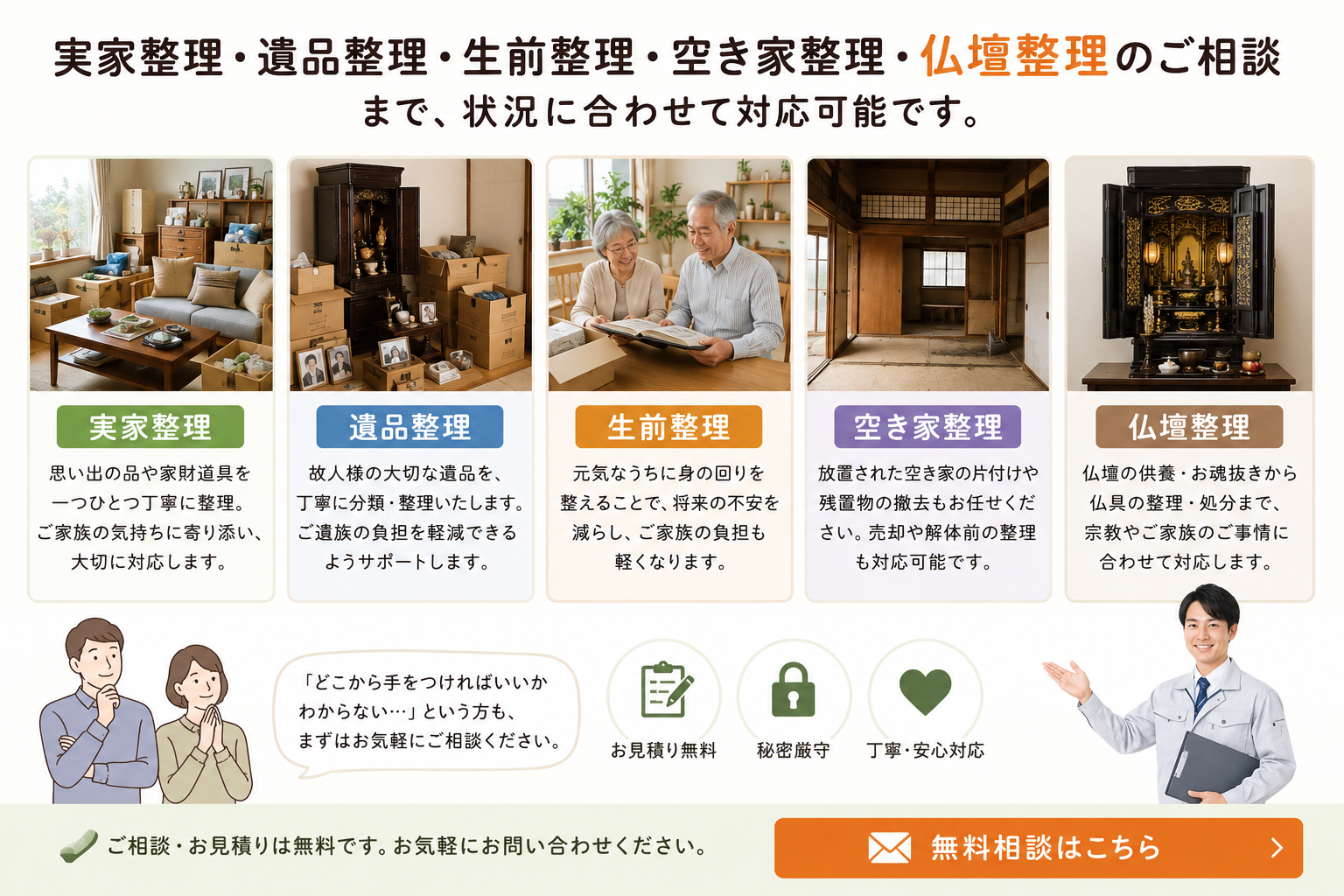 仏壇を片付けたいけどどうしたらいい？実際によくあるご相談と整理の 